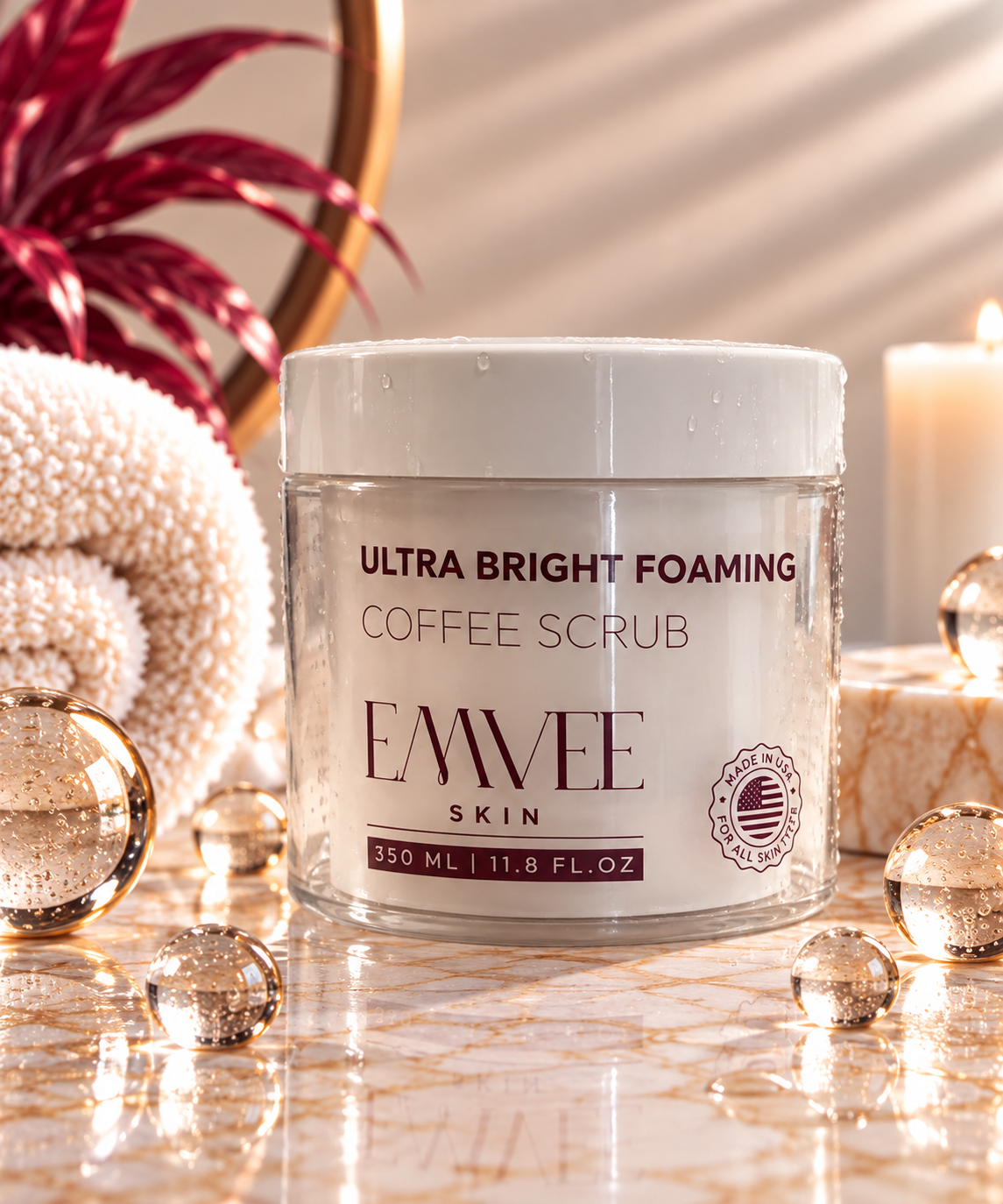 Ultra Bright Foaming Coffee Scrub